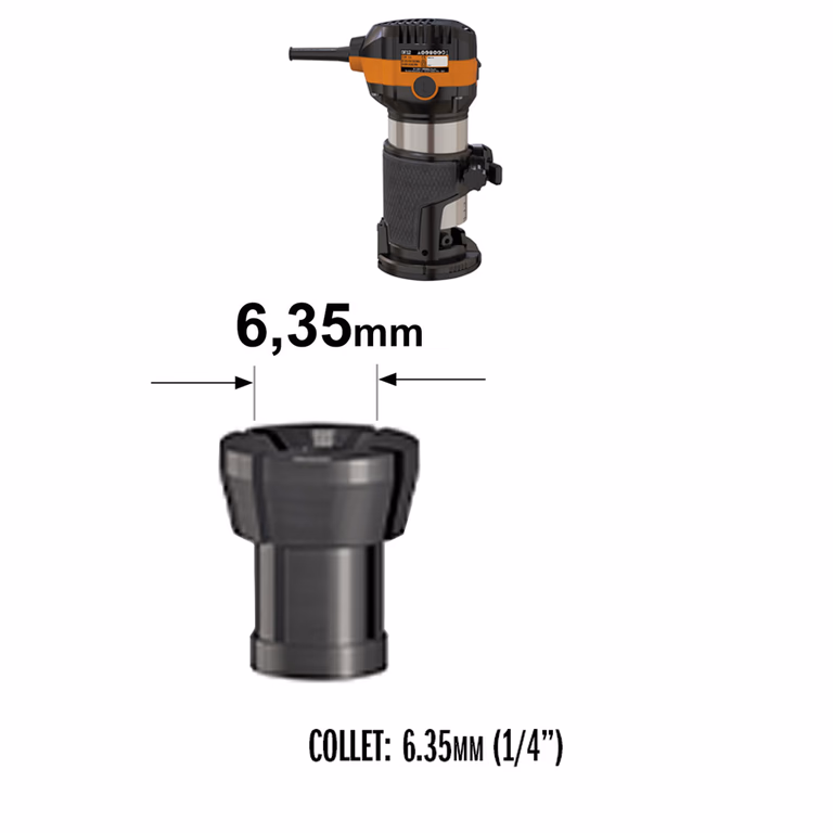Pince de serrage 6,35 mm pour CMT12