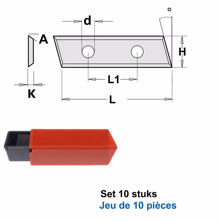 HWM couteaux 31.5mm (par 10 pc.)