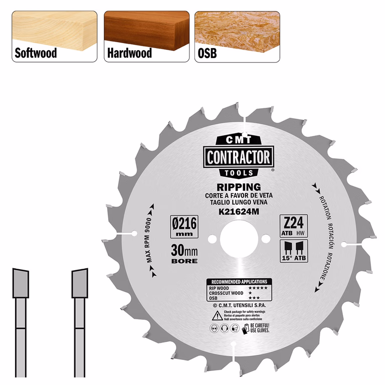 Lames de scie universelle HW Contractor K21624M