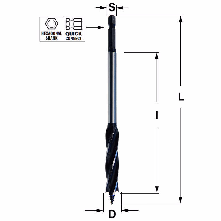 Spiraalboor, D=16mm L=165mm