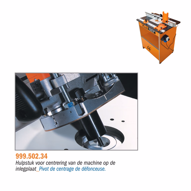 Pivot de centrage pour électro-fraiseuse. (axe 8 / 12mm).