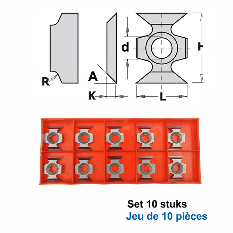 HWM couteaux (par 10 pc.) 790.162.00
