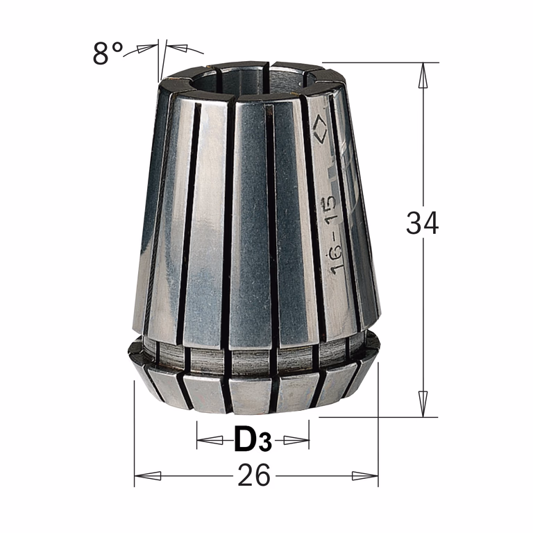 Pince de serrage ER25 184.080.25