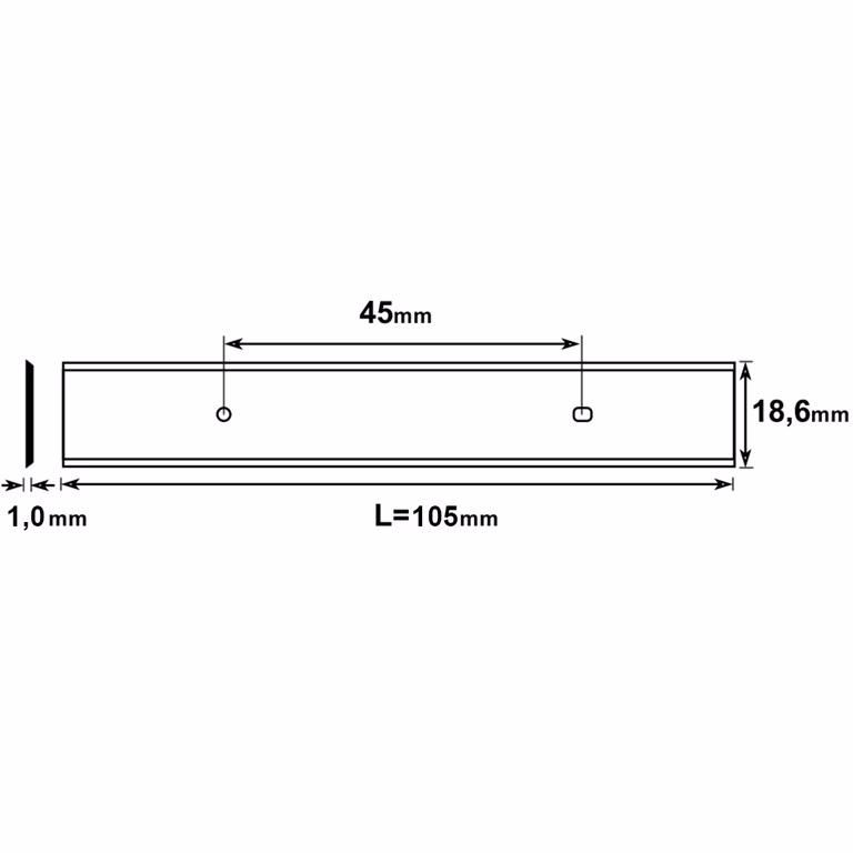 Brück lame de rabotage HPS 105x18,6x1,0