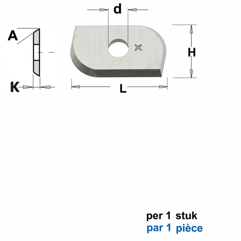 HWM couteaux de profil, art. 05102, 05103, 05104 et 05105