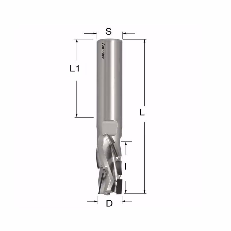 Fraise diamantée négative PCD Z3+1 Nesting