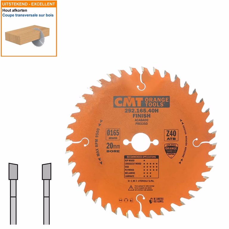 Lame pour abréviation, machine portable 292.165.40H