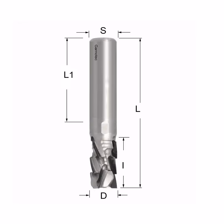 Fraise diamantée négative PCD Z3+3 Nesting FAST