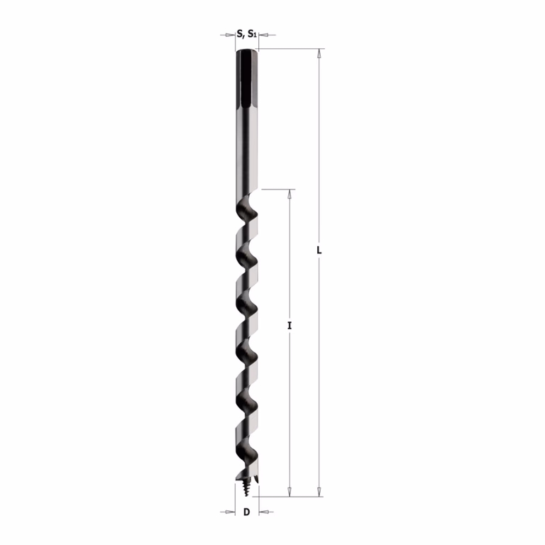 Foret hélicoïdal HW, droite D=12mm