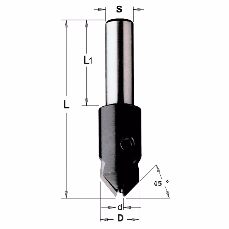 Fraisoirs, droite D=16mm S=10mm L=55mm · 521.025.11
