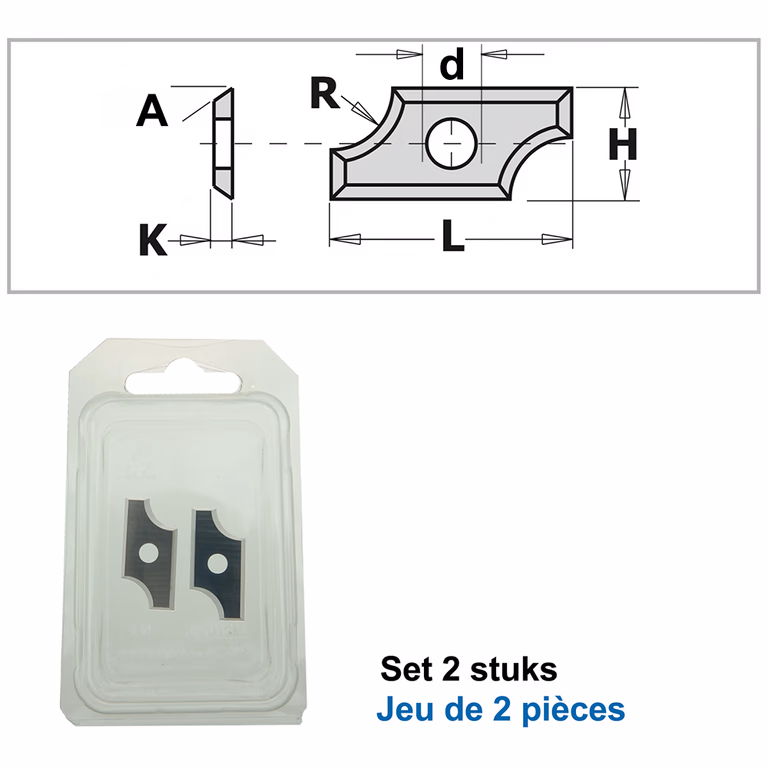 HWM couteaux (par 2 pc.)