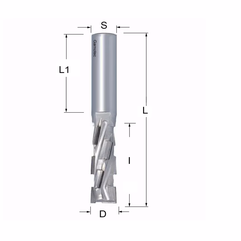 Fraise diamantée PCD Z2+2 Nesting