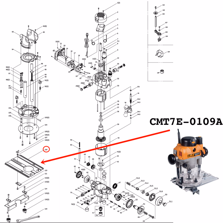 107 to 111_FENCE PLATE & CIRCLE CUTTER ASSEMBLY