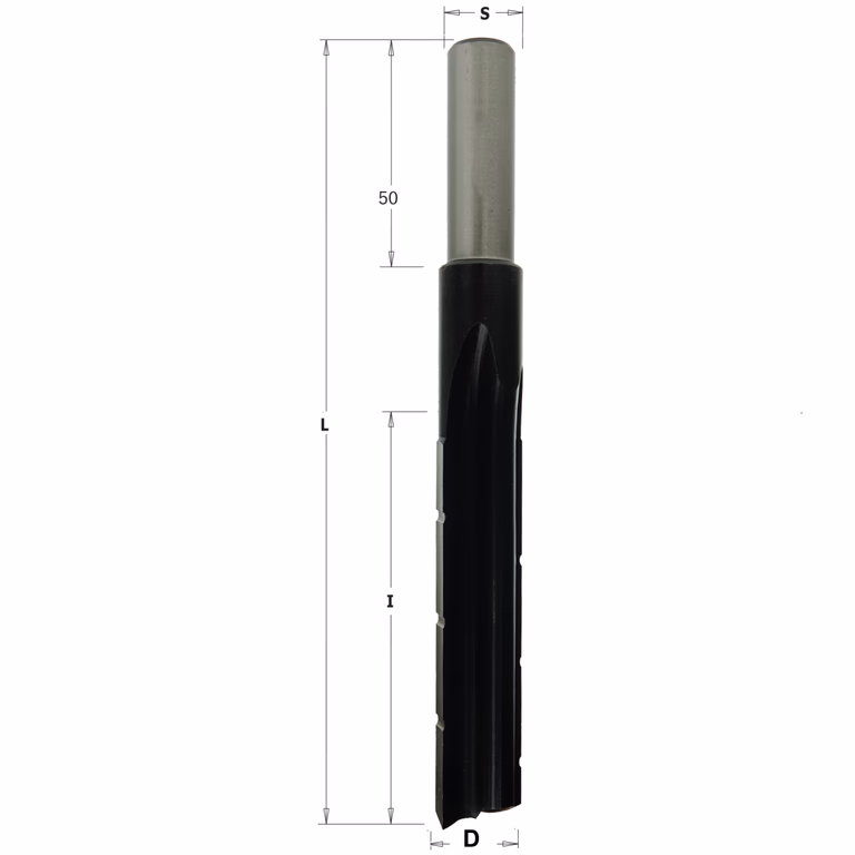 Mèche à mortaiser, droite D=22mm S=16mm L=180mm I=125mm