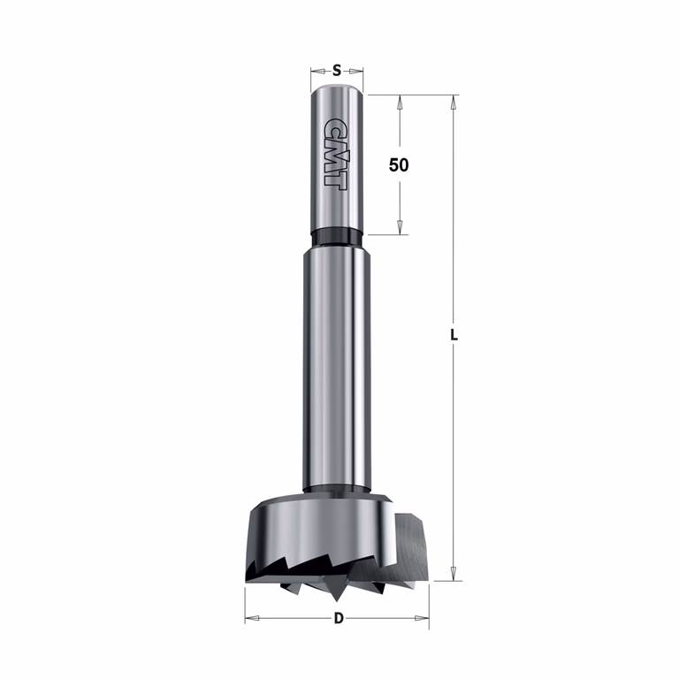 Forstnerboor, rechts D=114,3mm
