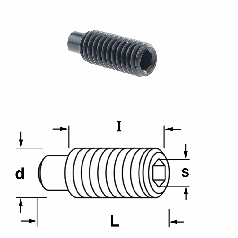Boulon allen à position plate