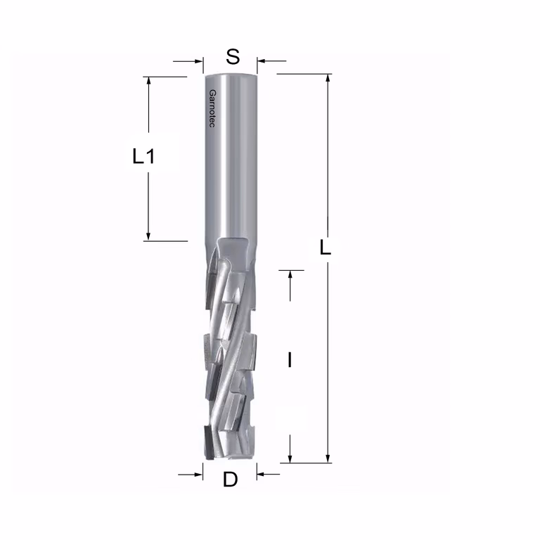 Fraise diamantée PCD Z2+2 Nesting