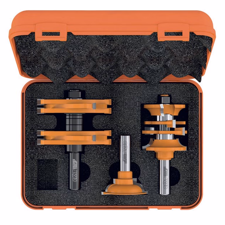 Set 3 pièces fraises pour portes extérieures et intérieures, HW