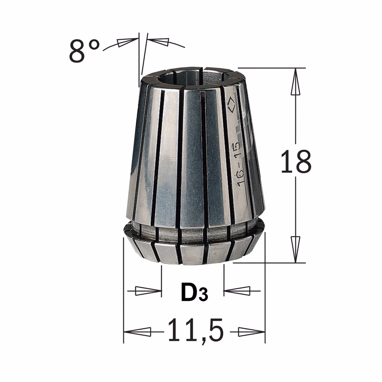 Pince de serrage ER11 184.040.11
