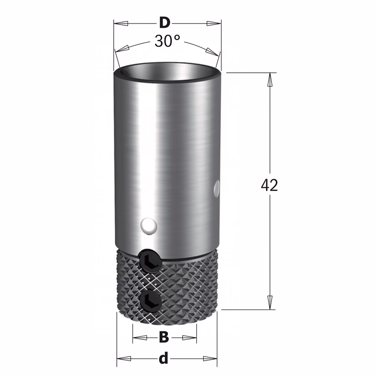 Snelwissel boorhouder voor Vitap, rechts en links D=18mm B=10mm