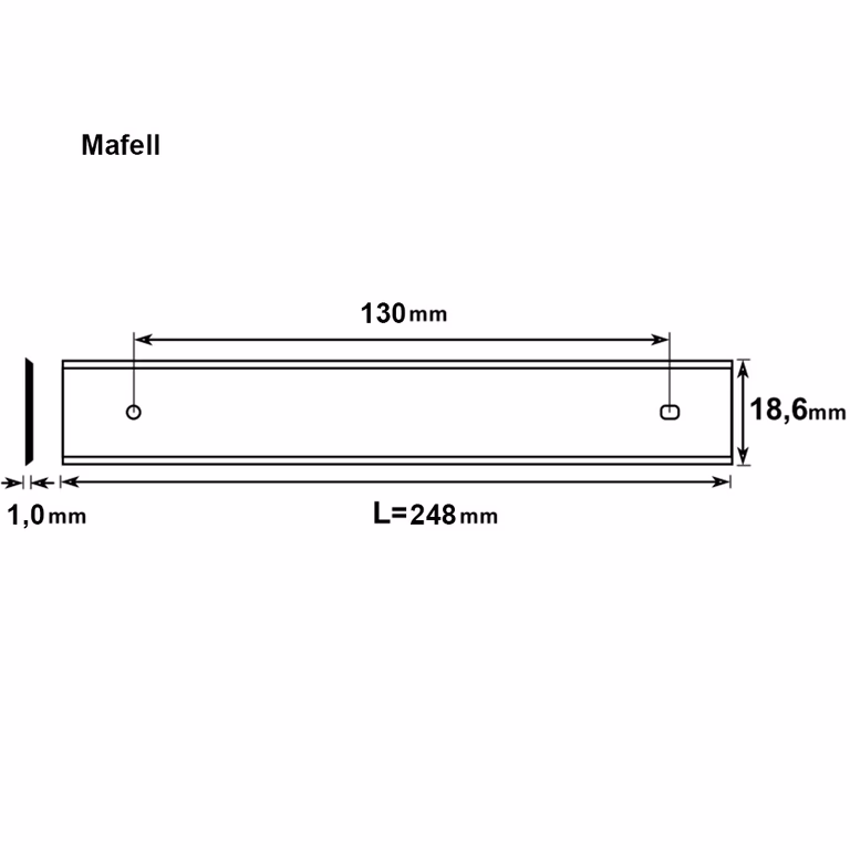 Couteau à raboter Brück (Kobalt).