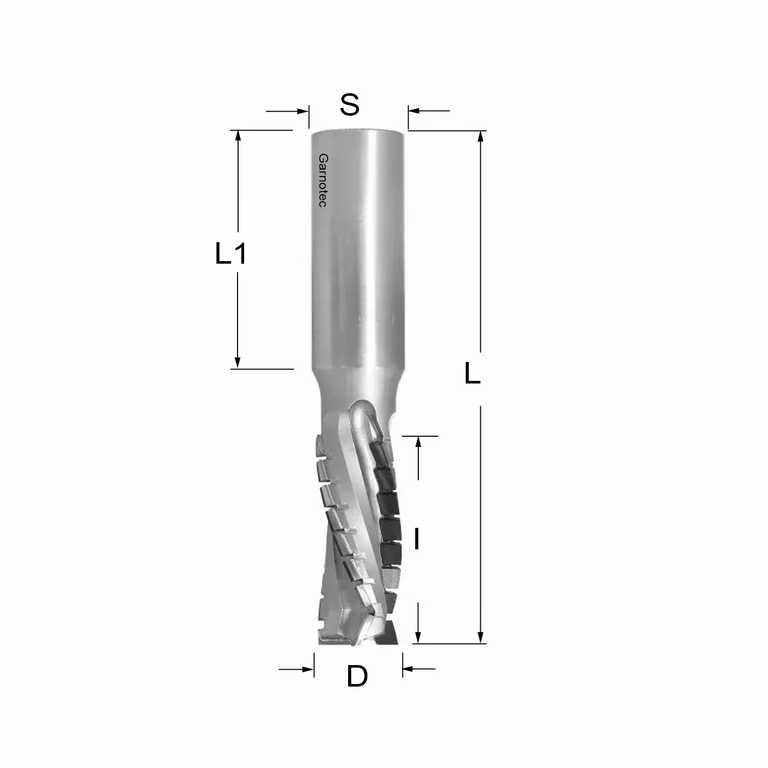 Fraise diamantée négative PCD Z3+1 Turbo