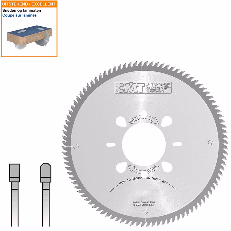 Lame de scie circulaire pour laminés et agglomérés 282.072.14W