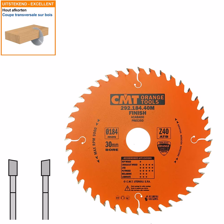 Lame pour abréviation, machine portable 292.184.40M