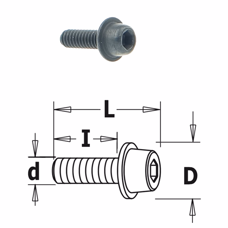 Boulon à tête hexagonale à tête ronde