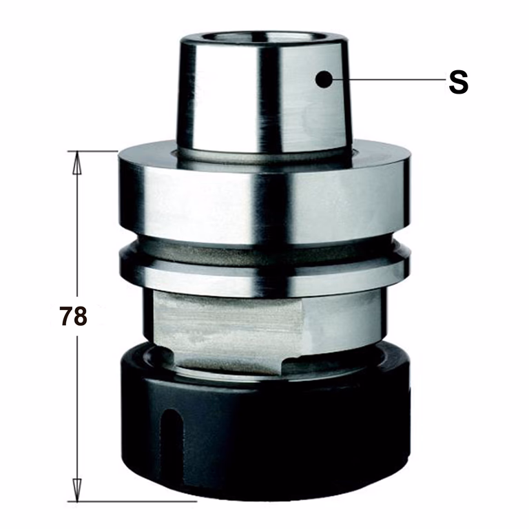 Mandrin ER40 HSK-F63 chromé gauche · 183.310.02