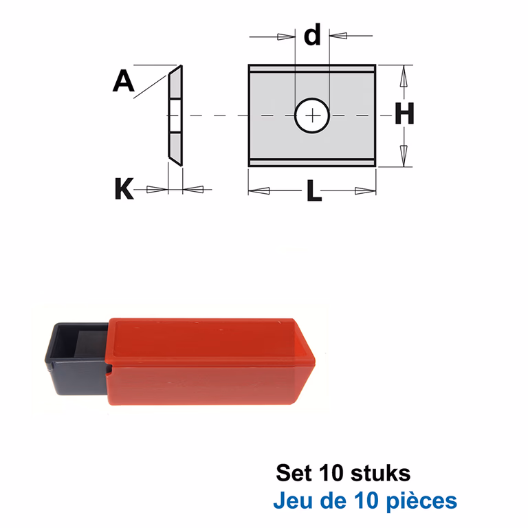 HWM couteaux 7,5mm (par 10 pc.)