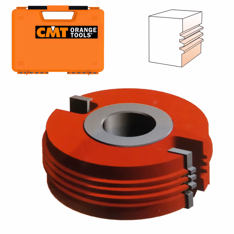 Korte driehoekverlijmfrees in HW D=120mm B=50mm Hd=5mm Z2 · TE503.04.50.Z2