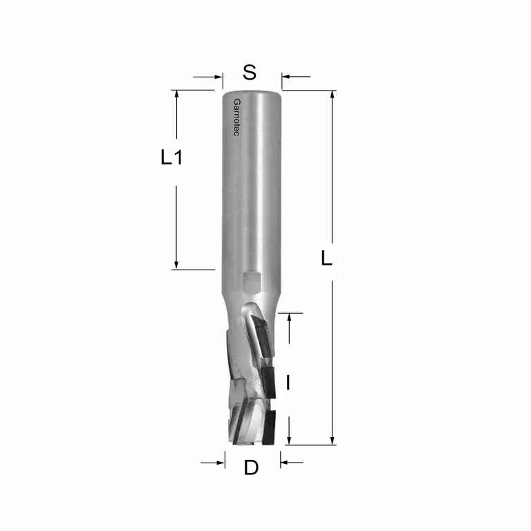 Fraise diamantée négative PCD Z3+1 Nesting