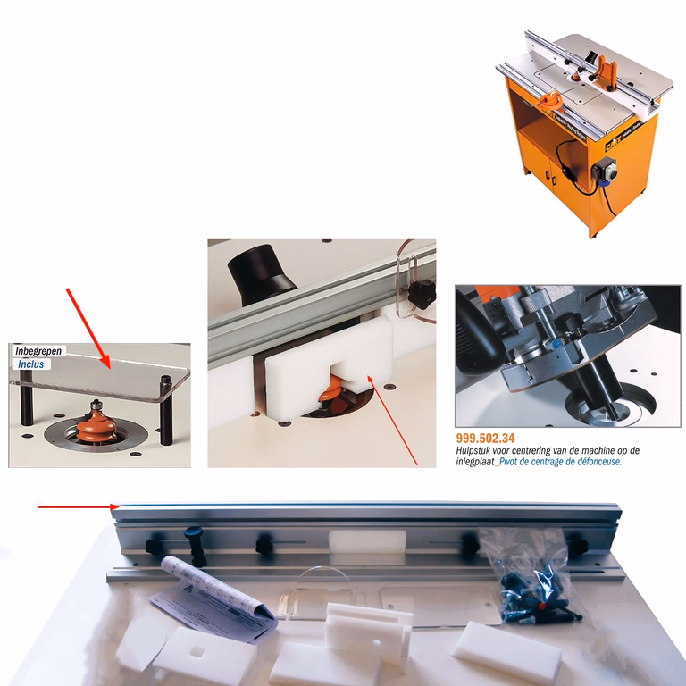 Guide de mètre avec pivot