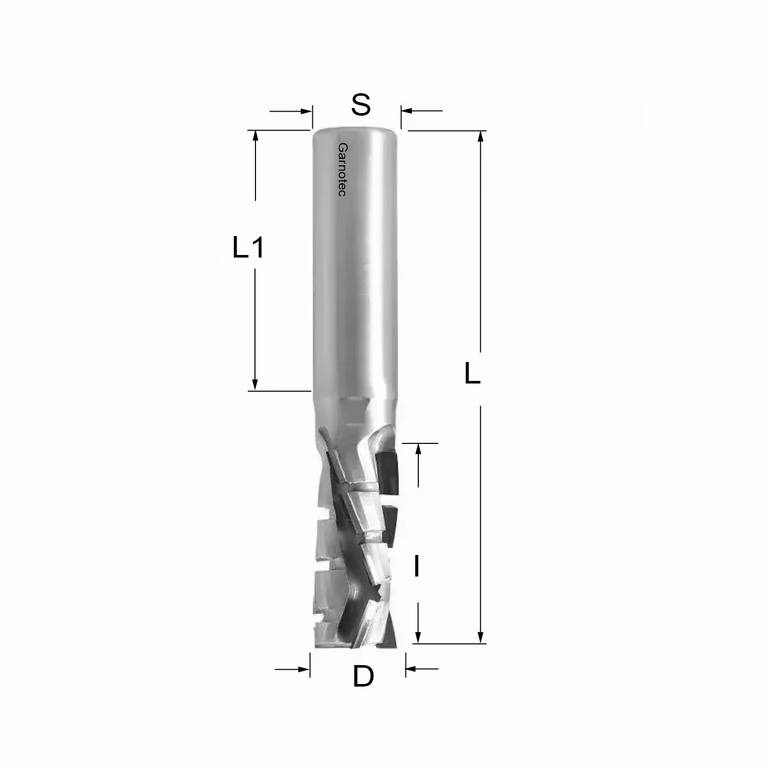 Fraise diamantée négative PCD Z3+1 Nesting Turbo
