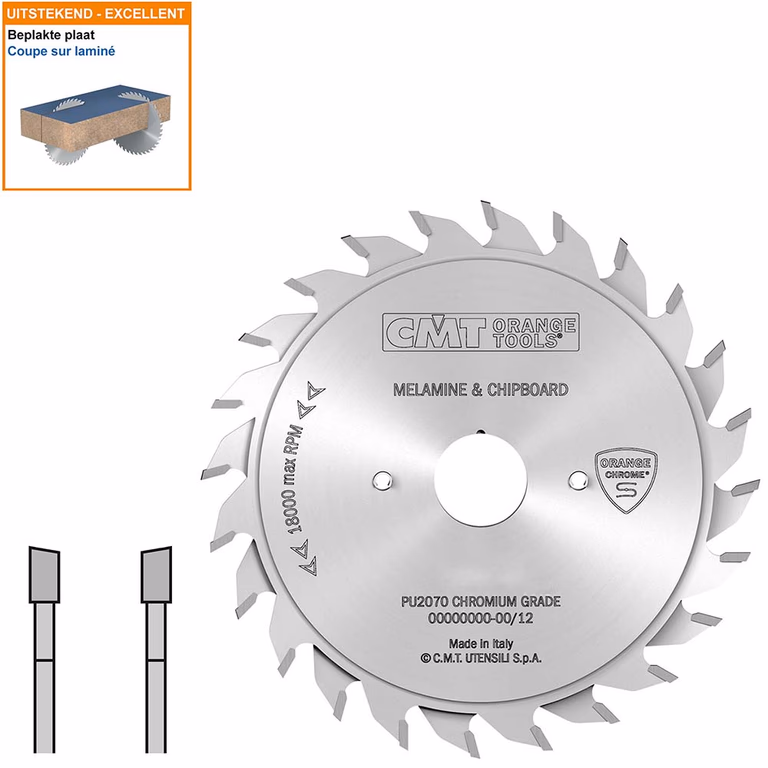 Double lame inciseuse, a faible bruit en chroom