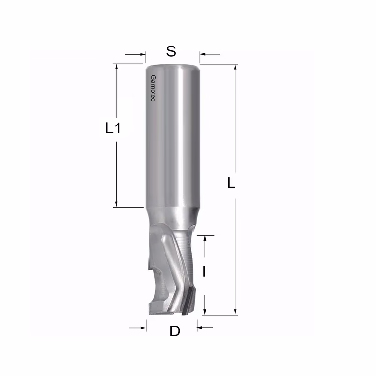 Fraise diamantée négative PCD Z3+1 Turbo