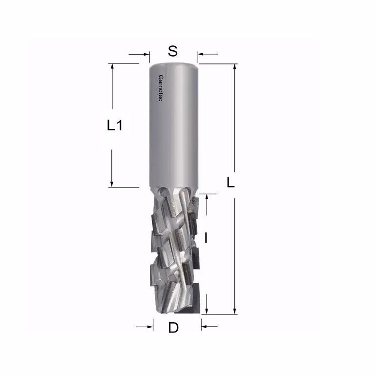 Fraise diamantée négative PCD Z3+3 Nesting FAST