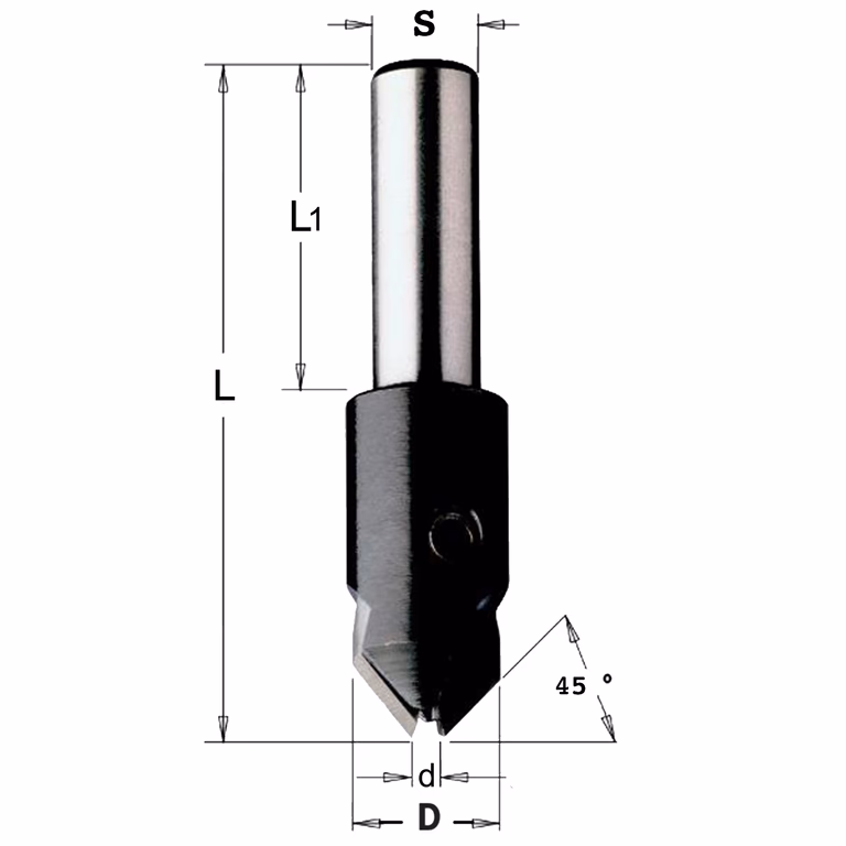 Fraisoirs, droite D=16mm S=10mm L=55mm · 521.060.11