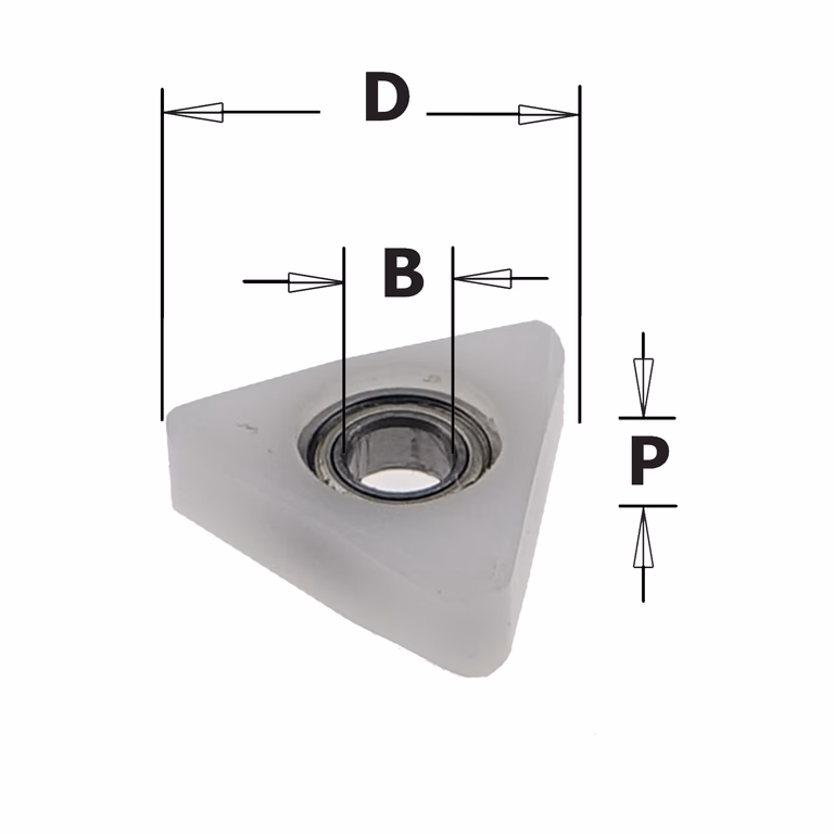 Roulement Delrin le triangle 791.042.00