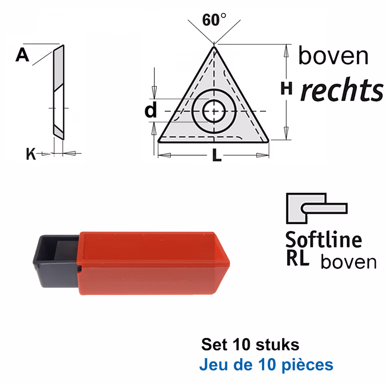HWM couteaux de profil (par 10 pc.)