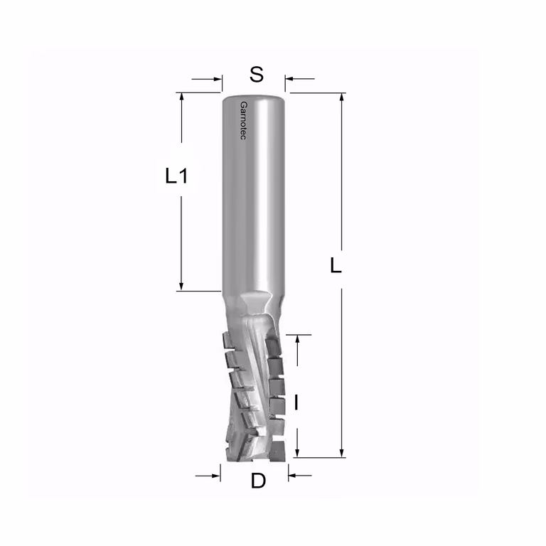 Fraise diamantée négative PCD Z3+1 Turbo