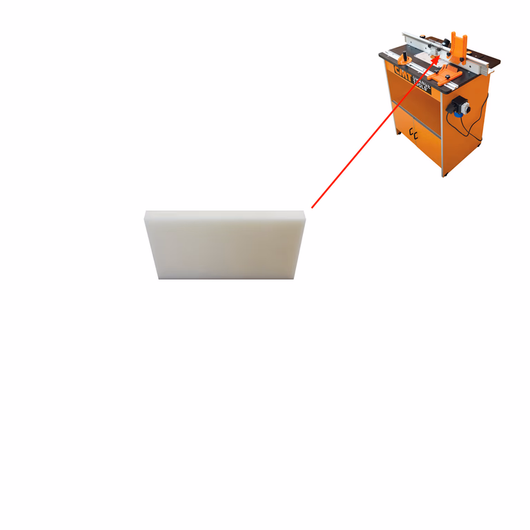Guide modelable en polypropylène, au milieu