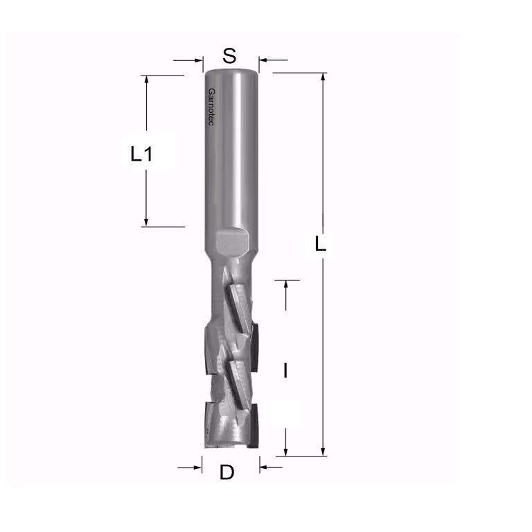 Fraise diamantée PCD Z2+2 Nesting PRO