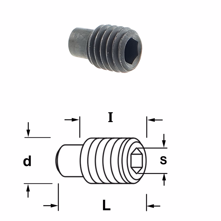 Boulon à tête hexagonale avec siège 990.106.00