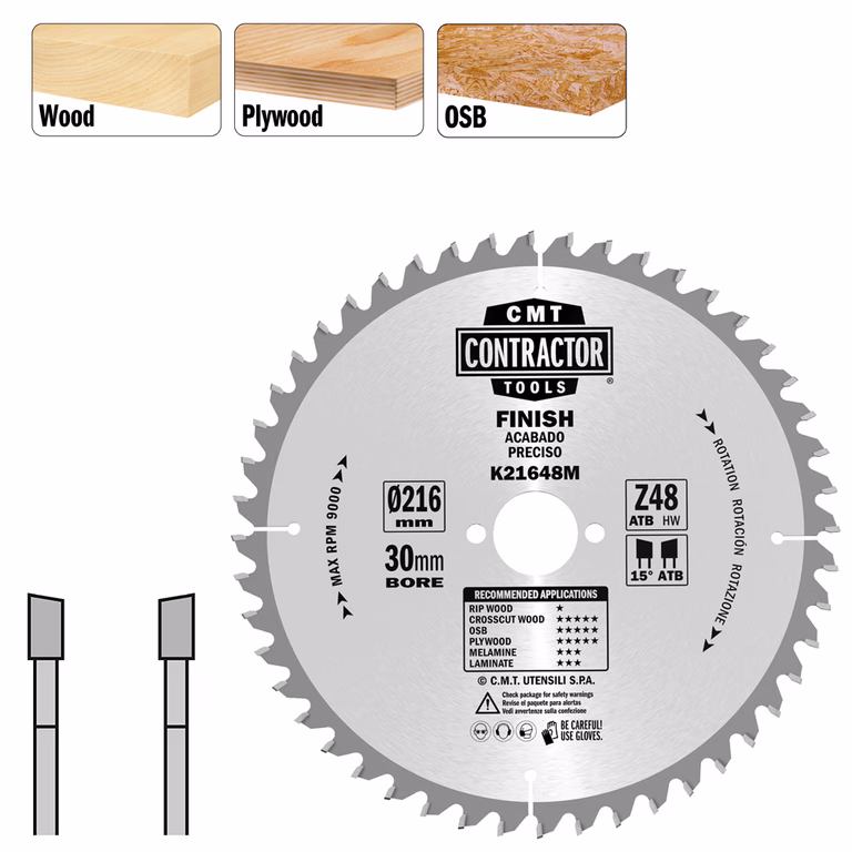 Lames de scie universelle HW Contractor K21648M