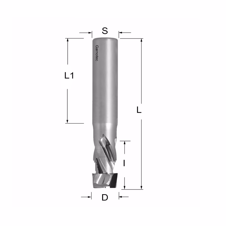 Fraise diamantée positif PCD Z2+2 Nesting FAST