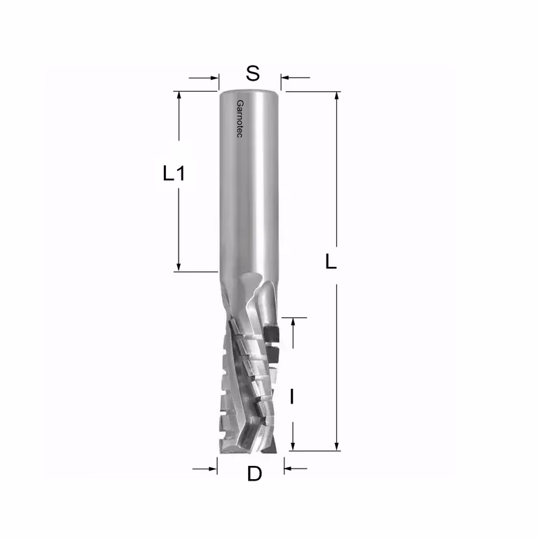 Fraise diamantée négative PCD Z3+1 Turbo