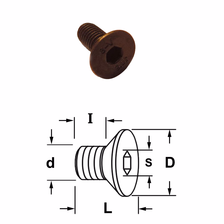 Coninche boulon à tête hexagonale