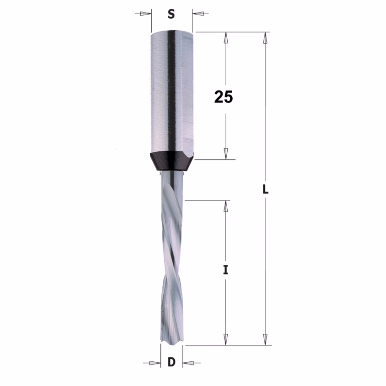 Mèche pour perceuse, gauche D=10mm L=70mm L1=30mm I=35mm · 311.100.22